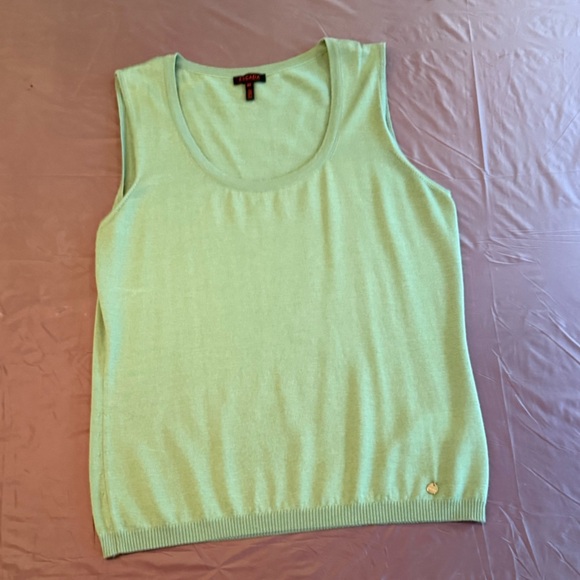 NWOT Escada Green Wool/Cashmere/Silk Blend Sleeveless Sweater Size 42/Large - Picture 6 of 12